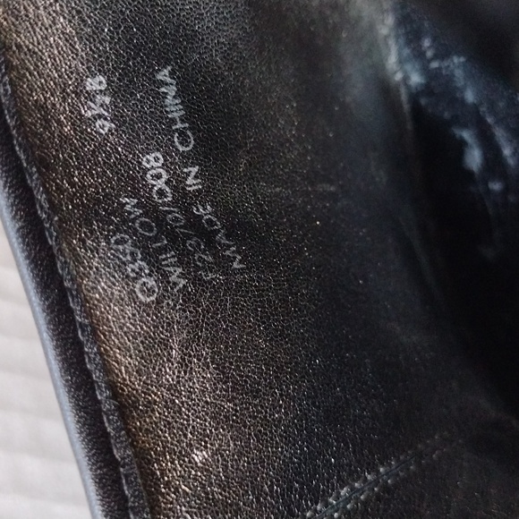 Coach Black Fabric and Leather Mules with Chunky Heel 9.5 - Picture 12 of 12